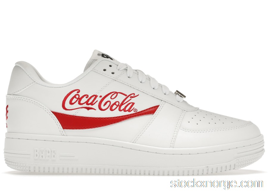 Outlet A Bathing Ape Bape Sta Low Coca-Cola White