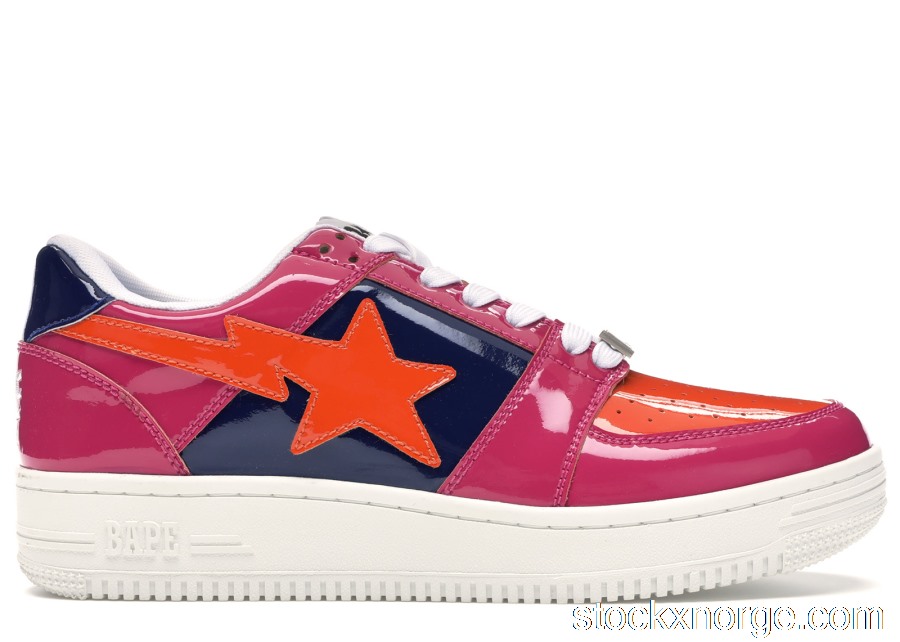Outlet A Bathing Ape Bape Sta Low Color Block Pink Orange Navy