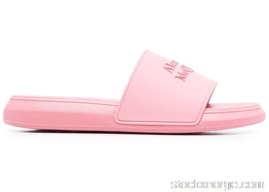 Outlet Alexander McQueen Logo Slides Pink Pastel (W) 666983W4QS05483