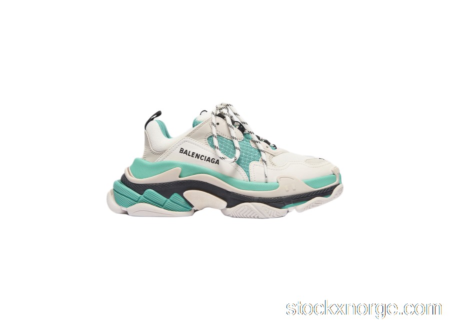 Outlet Balencaiga Triple S White Grey Turquoise (W) 524039W09OH3005