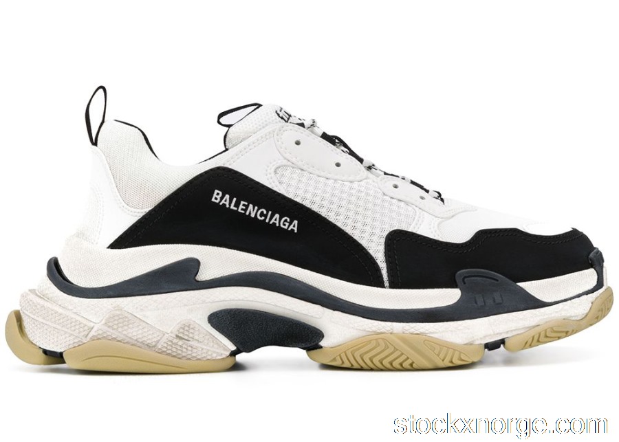 Outlet Balenciaga Triple S Black White 536737W09OM9072