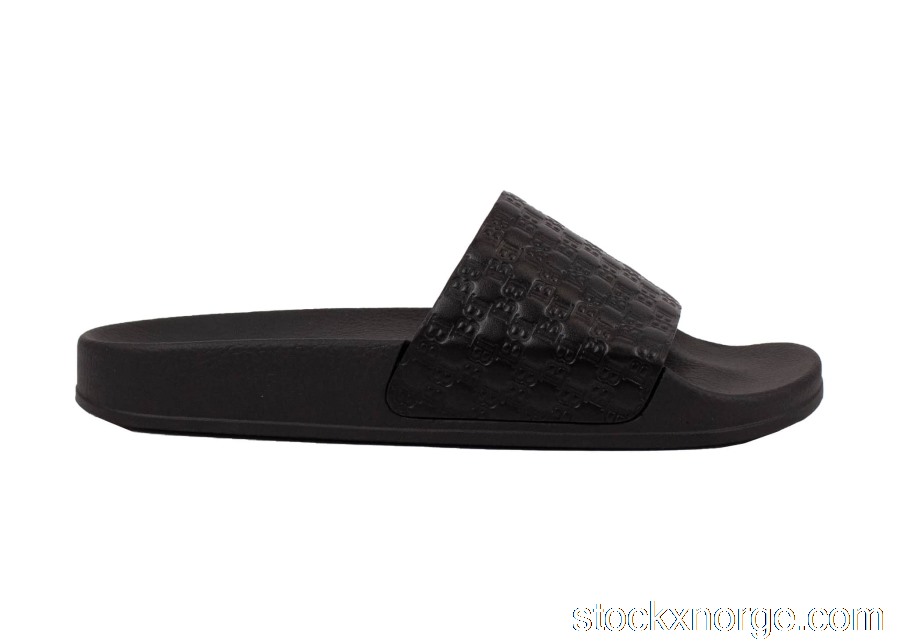 Outlet Balmain Calypso Embossed Slide Black SN3C169LSMB BLK