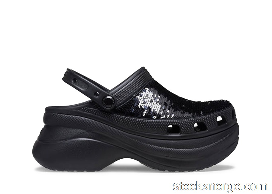 Outlet Crocs Classic Bae Clog Sequin Black