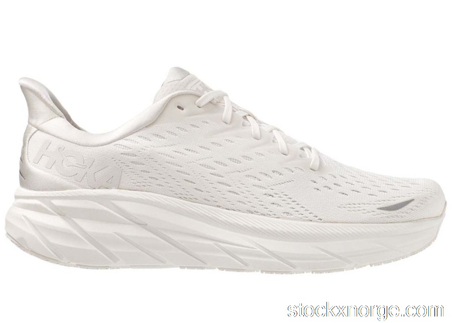 Outlet Hoka One One Clifton 8 White (W) 1119394-WWH