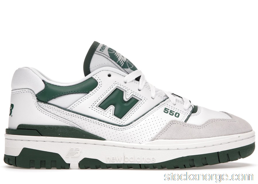 Outlet New Balance 550 White Green BB550WT1