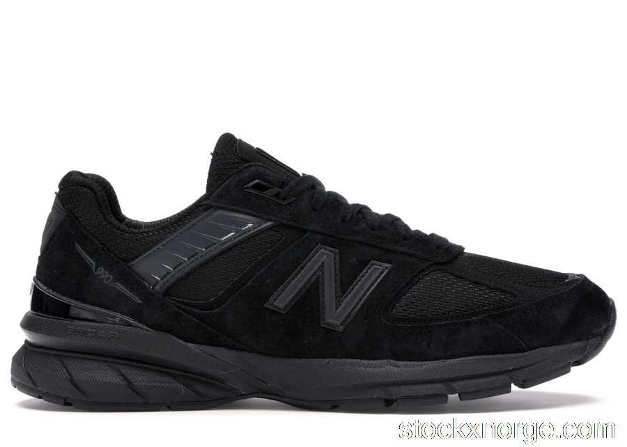 Outlet New Balance 990v5 Made in USA Triple Black M990BB5