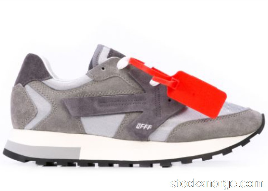Outlet Off-White Suede Runner Grey (W) OWIA163S19D800340800