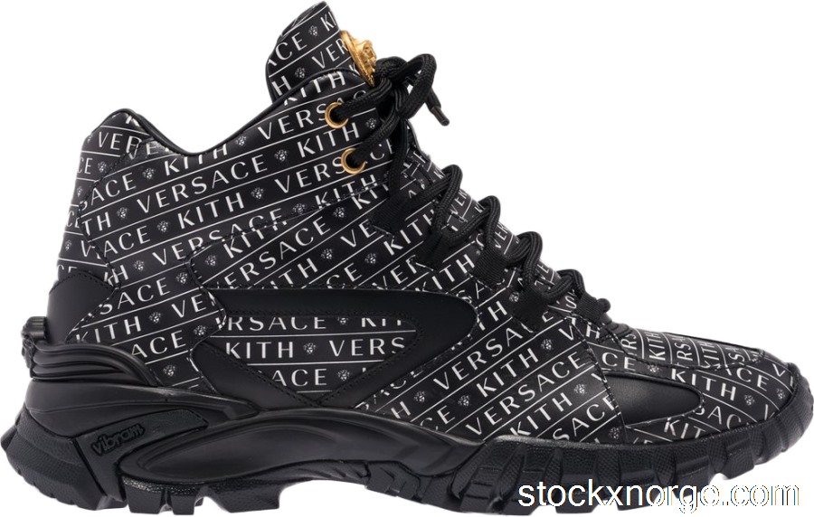 Outlet Versace Amico Trainer Mid x Kith Black VSDSU7403-DVK7G-DNWO