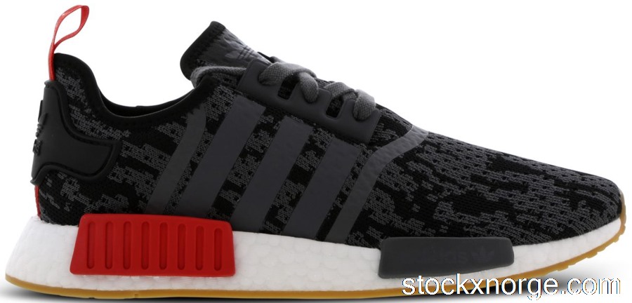 Outlet adidas NMD R1 Black Grey Red Gum (Foot Locker Exclusive) CG6666