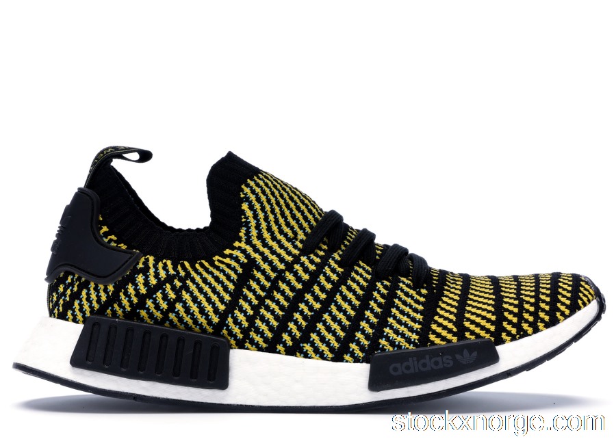 Outlet adidas NMD R1 STLT Black Yellow AQ0934